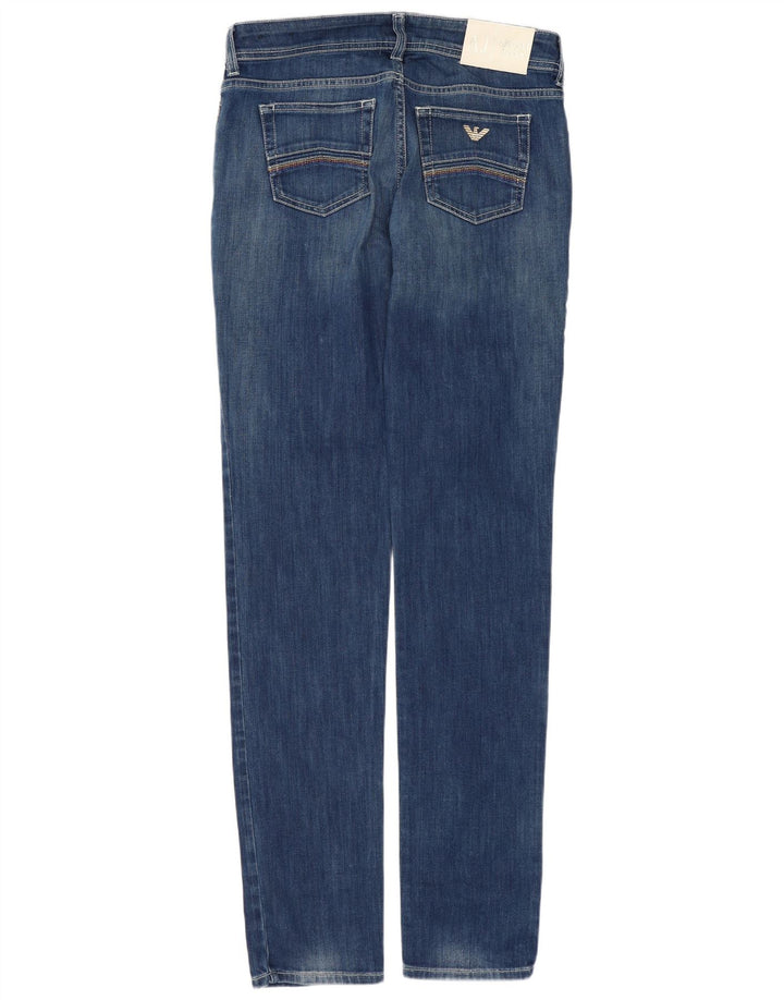 Calça Jeans Slim Feminina Armani W29 L32 Azul Algodão