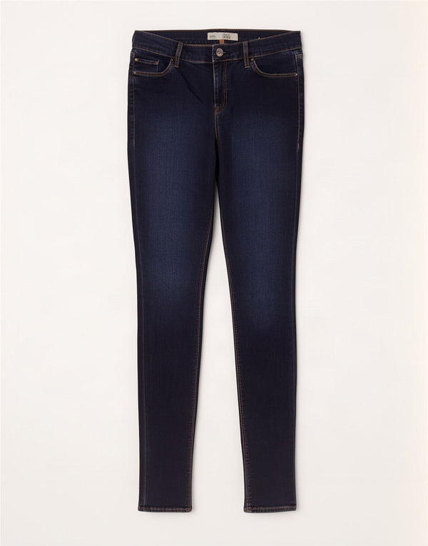 Topshop feminino Leigh Skinny Jeans W30 L31 algodão azul