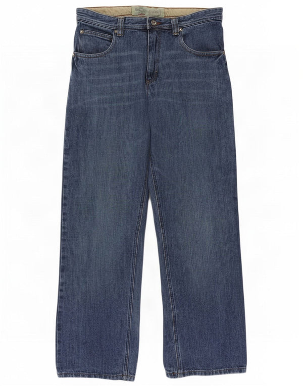 Calça jeans Lee Boys com perna larga 15-16 anos W28 L29 algodão azul