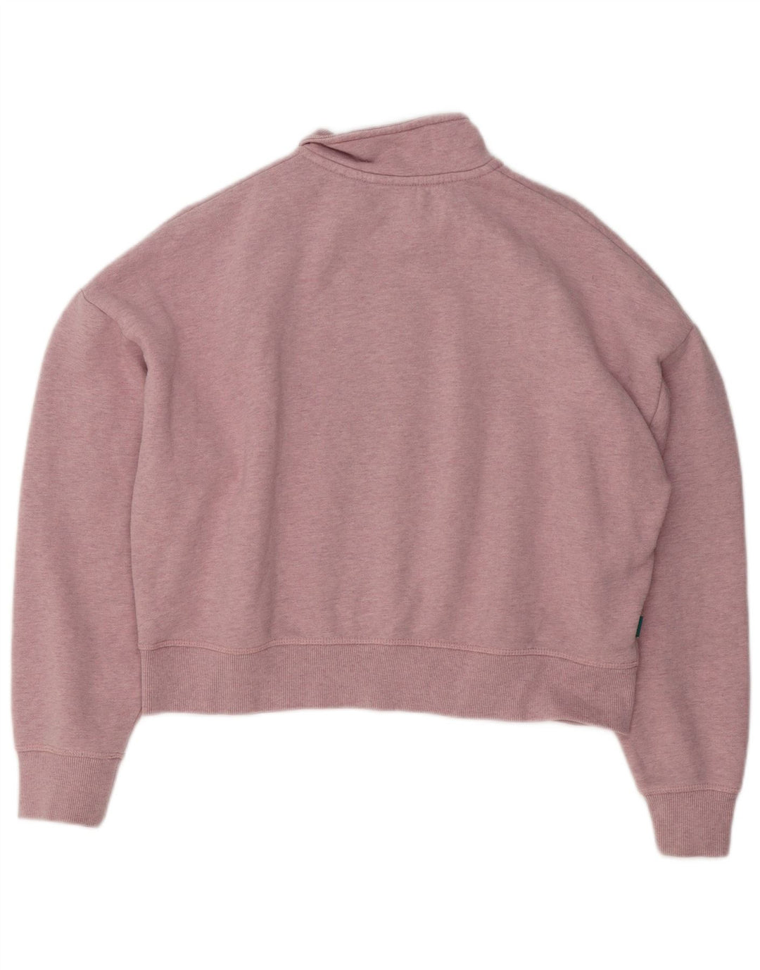Suéter Superdry feminino oversized crop suéter UK 16 grande rosa manchado