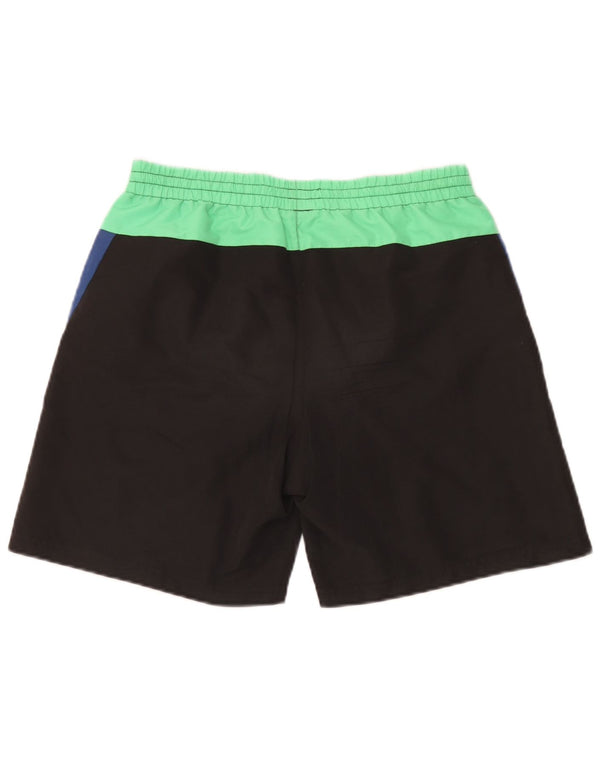 Shorts de natação masculino Kappa médio preto colorblock poliéster