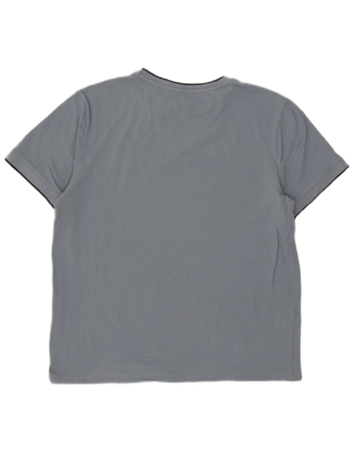 Camiseta masculina Nautica Top grande algodão azul