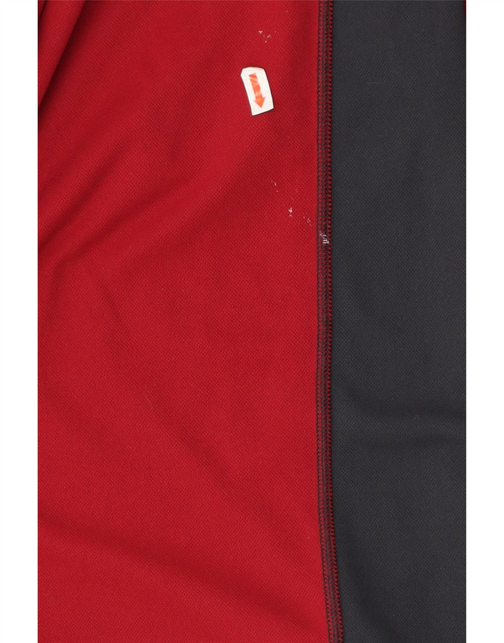 Berghaus pulôver masculino com zíper e gola em bloco colorido vermelho médio