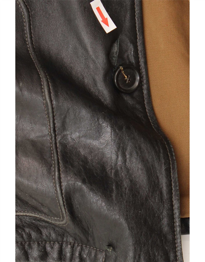 Jaqueta de couro masculina Maffei IT 54 2XL preta