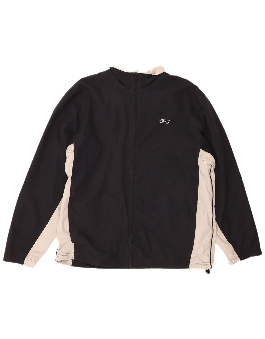 REEBOK Mens Treino Top Jaqueta Médio Preto Colourblock Poliéster