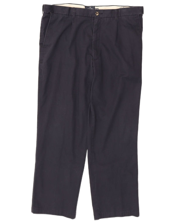 Calça chino reta masculina Marks & Spencer Blue Harbor W40 L31 marinho
