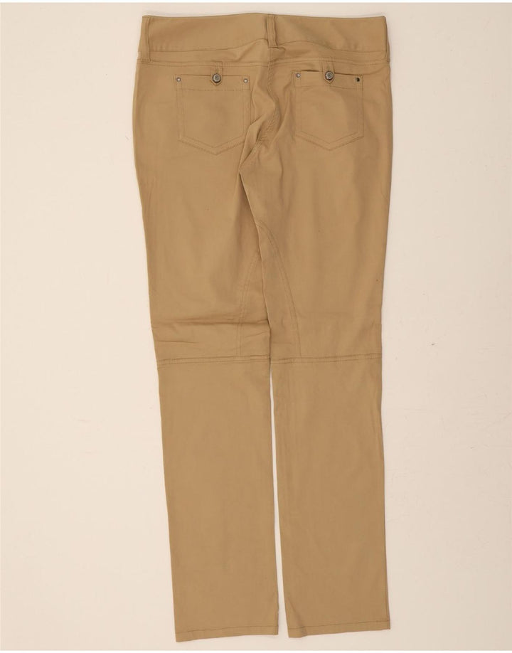 MASSIMO DUTTI Womens Slim Casual Trousers EU 44 XL W34 L34 Beige Cotton Vintage Massimo Dutti and Second-Hand Massimo Dutti from Messina Hembry 