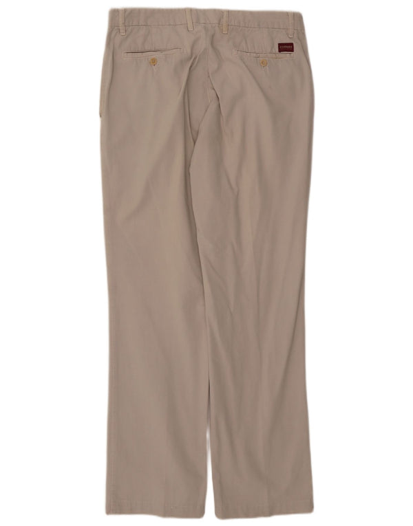 Carrera Mens Straight Chino Calças W36 L32 Bege