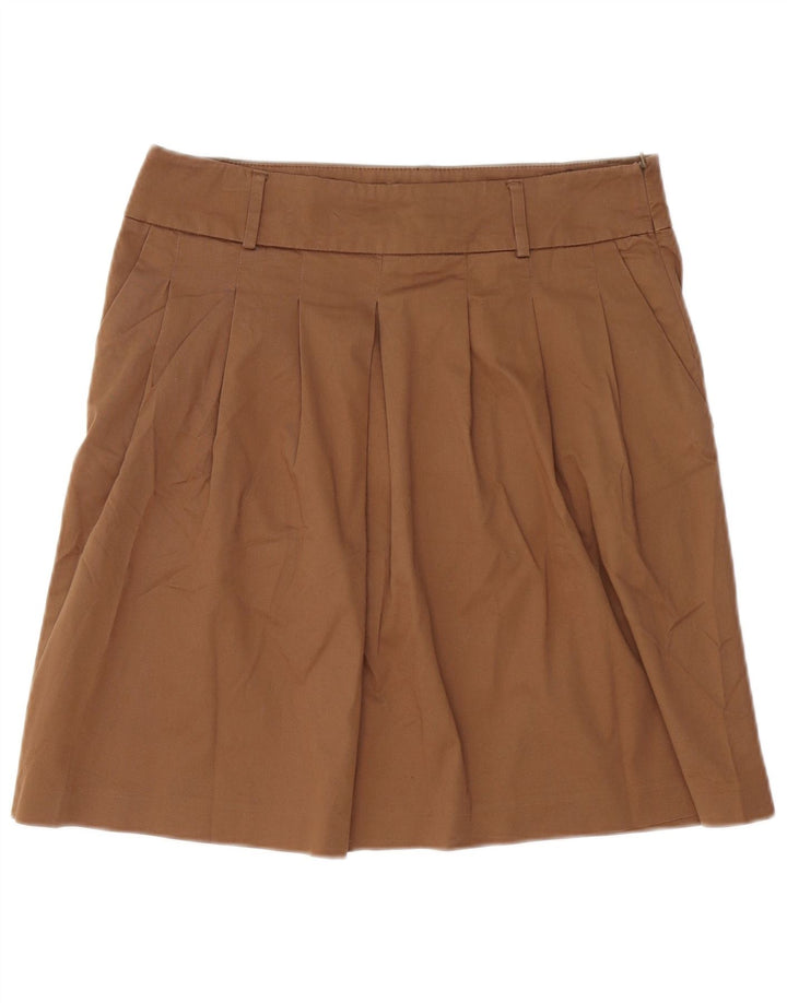 Zara saia feminina plissada linha A grande W34 marrom