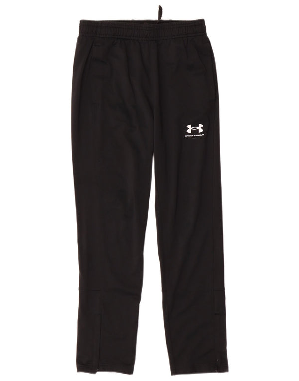 Calça de treino Under Armour Boys 9-10 anos médio preto poliéster