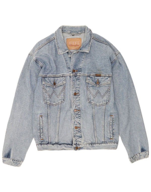 Jaqueta jeans masculina Wrangler Reino Unido 42 XL azul
