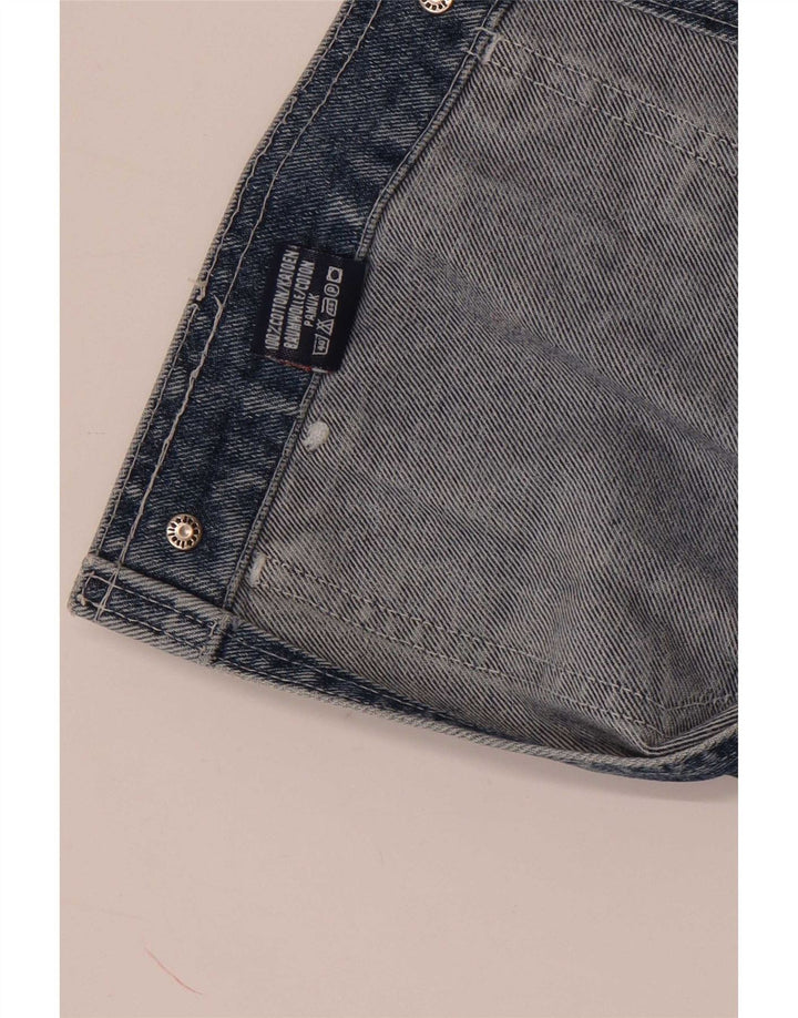 Macacão feminino vintage W29 L33 algodão azul