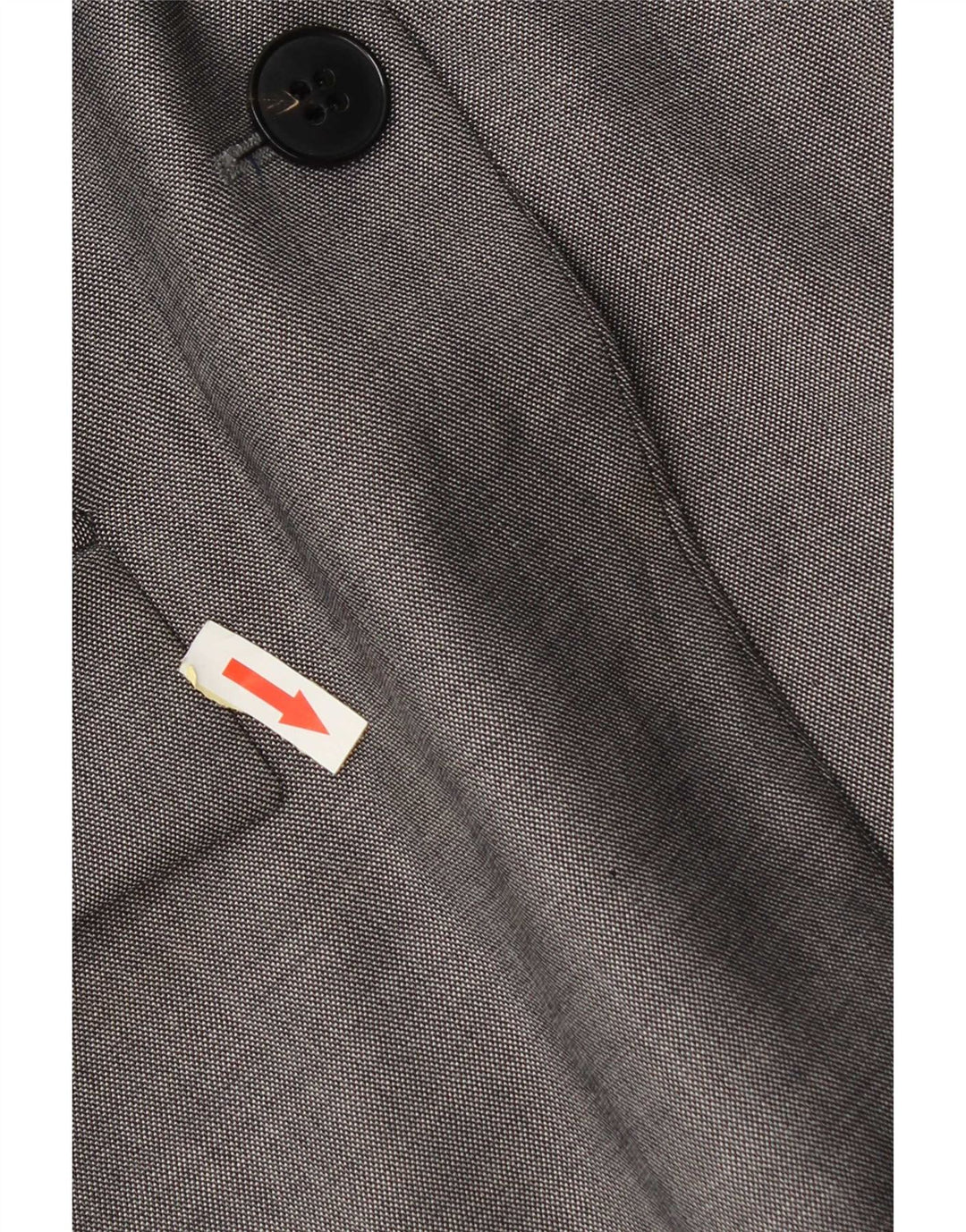Jaqueta blazer feminina Hugo Boss com 2 botões Reino Unido 12 lã cinza médio