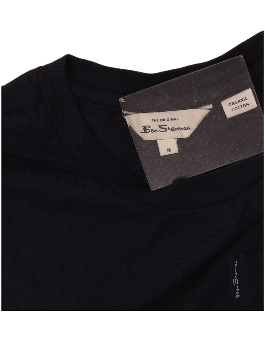Camiseta masculina BEN SHERMAN de algodão azul marinho médio