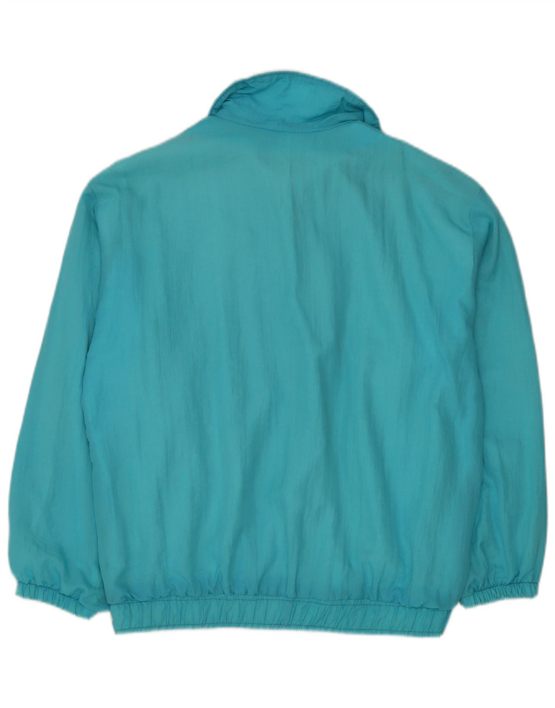 Jaqueta de treino masculina vintage XL turquesa Colourblock Rayon