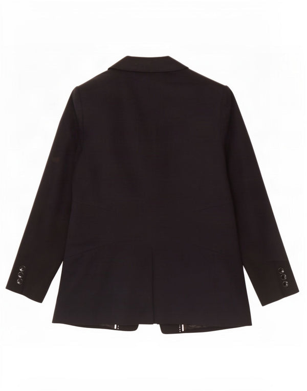 Jaqueta blazer feminina Marks & Spencer com 1 botão Reino Unido 18 XL preto poliéster
