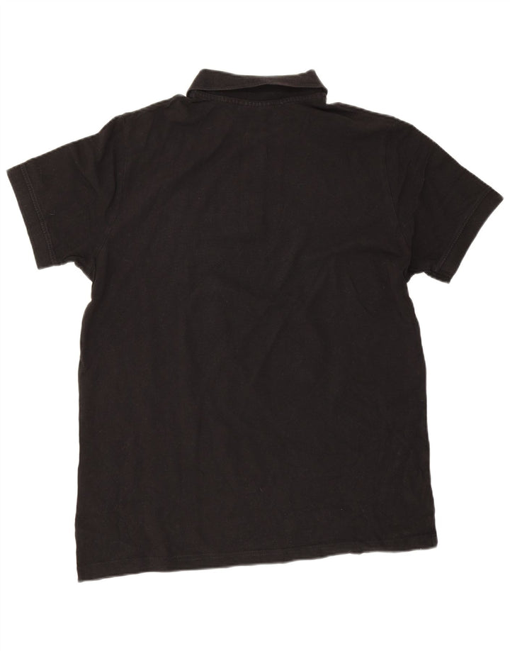 Camisa polo masculina Kappa grande algodão preto