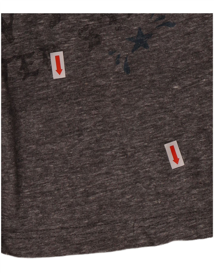 Camiseta masculina Hurley Regular Fit gráfica cinza médio