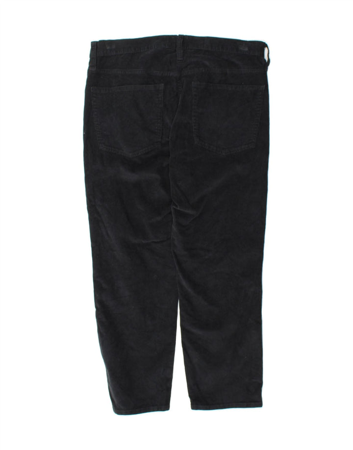 J. CREW Womens Corduroy Cropped Trousers W31 L25 Black Cotton Vintage J. Crew and Second-Hand J. Crew from Messina Hembry 