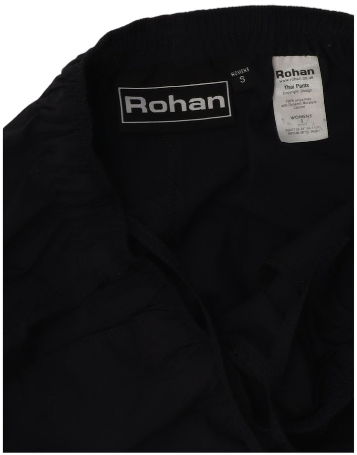 Calça de treino feminina Rohan para caminhada Reino Unido 8 poliéster azul marinho pequeno