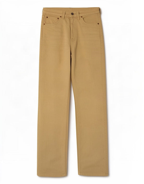Calça jeans masculina Levi's 501 Straight W28 L28 algodão bege