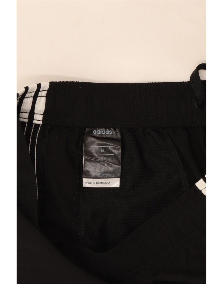 Shorts esportivos masculinos Adidas médio preto poliéster