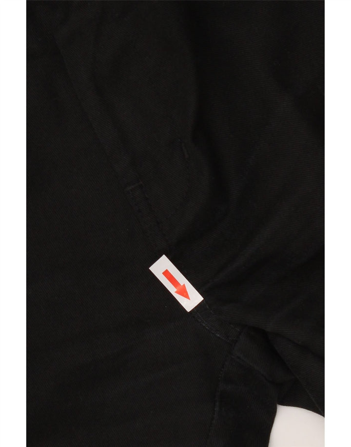 DICKIES Mens Slim Fit Chino Calças W30 L30 Poliéster Preto