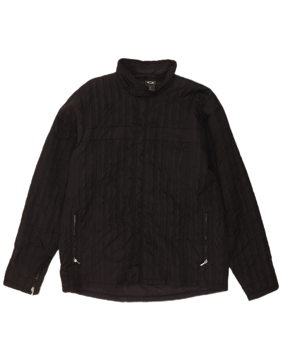 Jaqueta acolchoada masculina Oakley UK 42 XL preto nylon