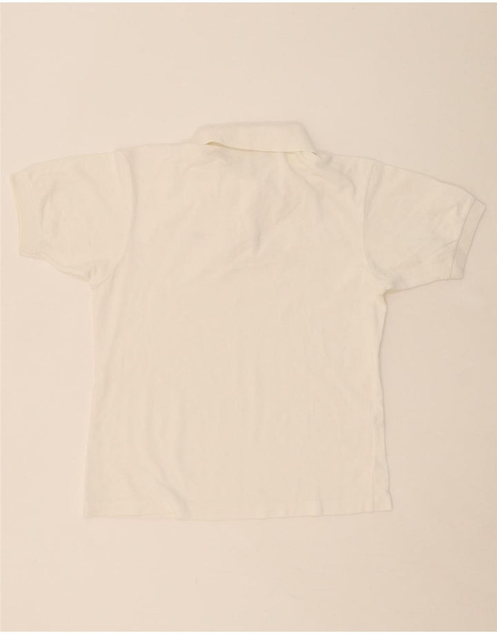 LACOSTE Boys Polo Shirt 15-16 Years White Cotton Vintage Lacoste and Second-Hand Lacoste from Messina Hembry 