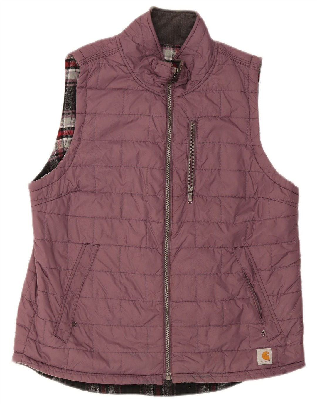 Colete acolchoado feminino CARHARTT US 8/10 nylon roxo médio
