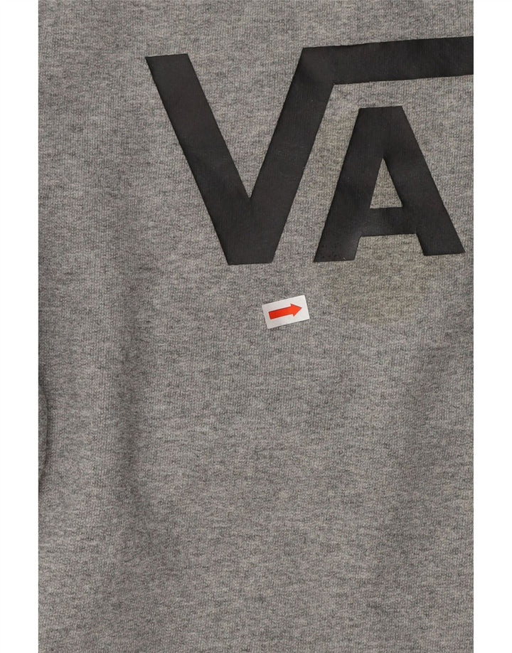 Vans feminino gráfico moletom jumper UK 18 XL cinza algodão