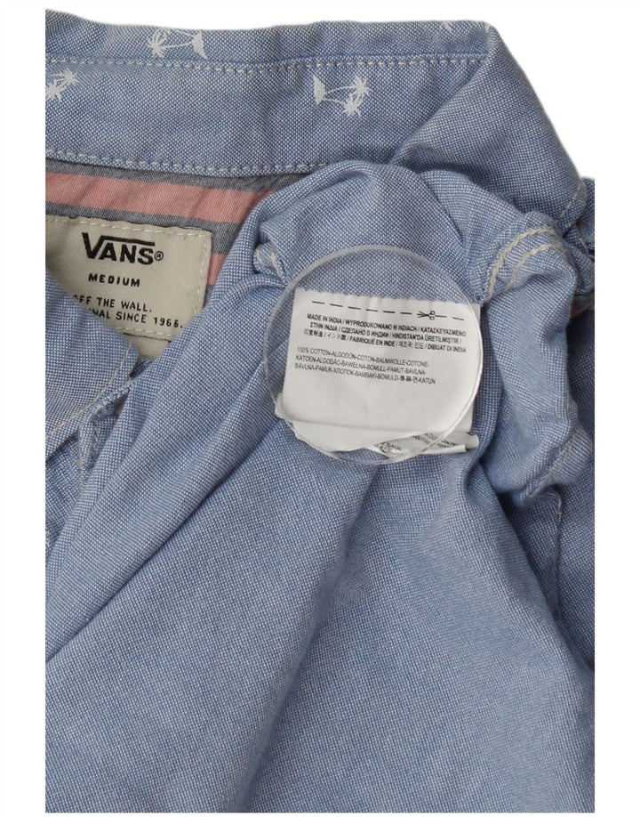 Camisa masculina Vans manga curta azul médio floral algodão