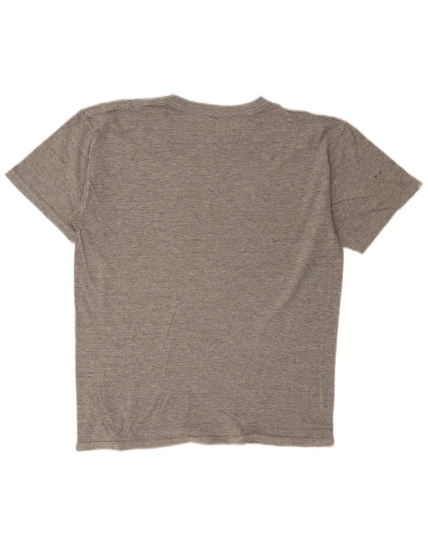 Vans Camiseta masculina gráfica Top cinza médio algodão manchado