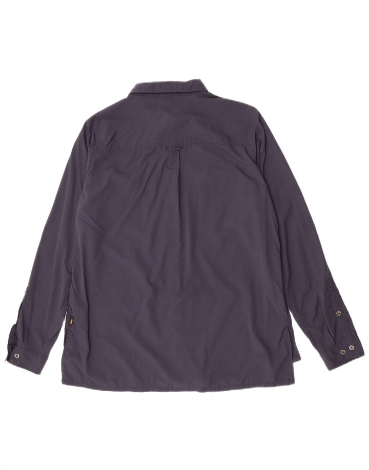 Camisa feminina Jack Wolfskin Reino Unido 12 médio azul marinho poliamida