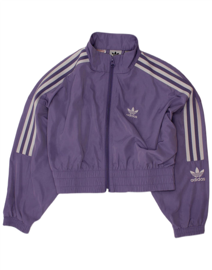 Jaqueta Adidas Meninas Treino Top 7-8 Anos Roxo Poliéster