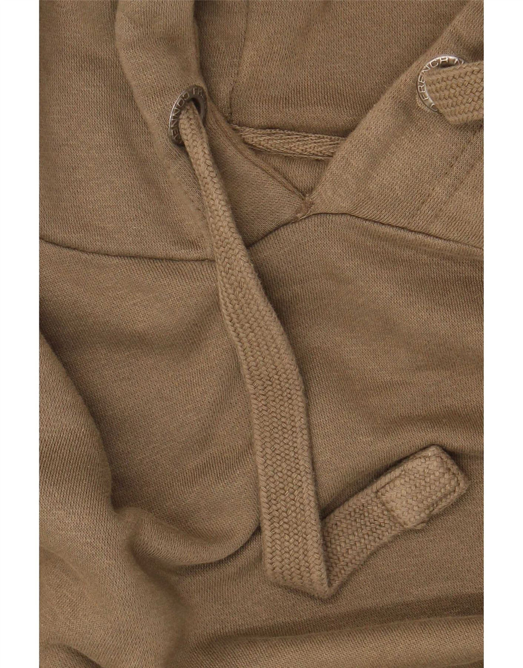 Suéter com capuz masculino French Connection de algodão cáqui médio