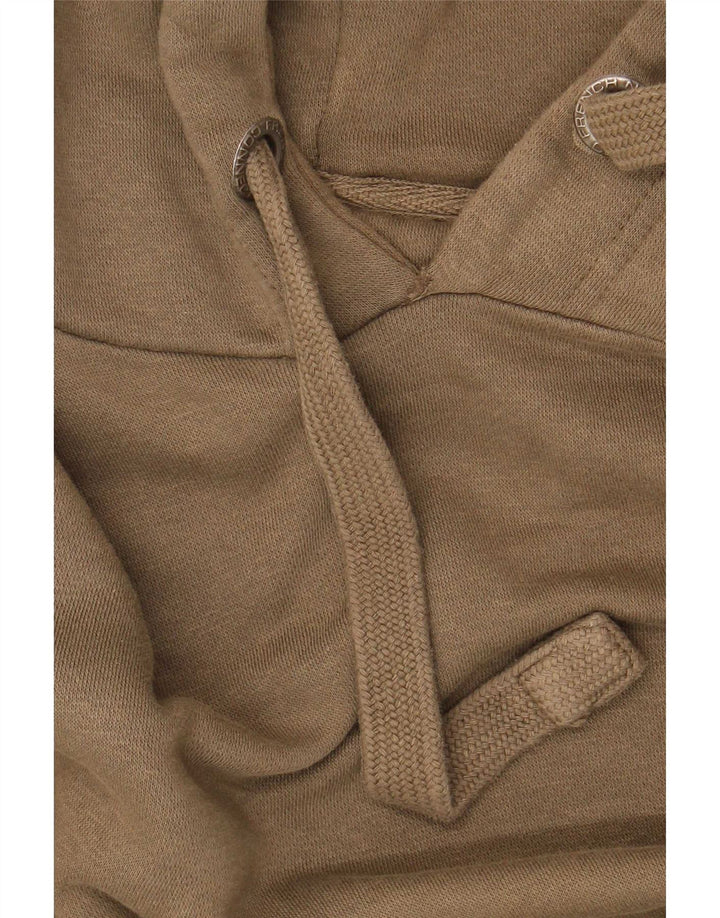 Suéter com capuz masculino French Connection de algodão cáqui médio