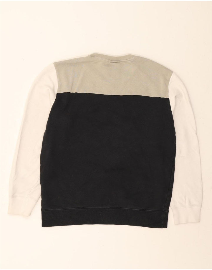 CHAMPION Mens Sweatshirt Jumper XL Black Colourblock Cotton Vintage Champion and Second-Hand Champion from Messina Hembry 