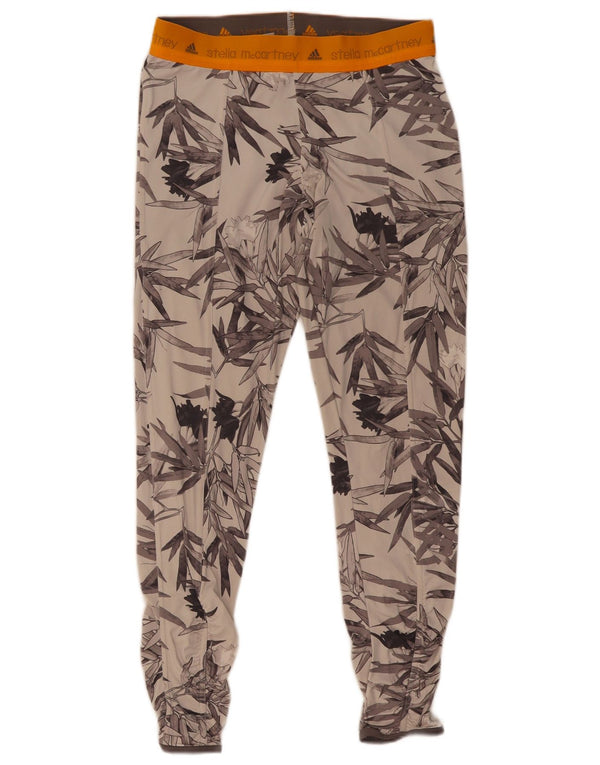 Adidas Womens Stella McCartney Graphic Leggings Reino Unido 8 Pequeno Cinza Floral
