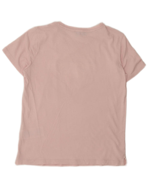 Camiseta feminina Guess com estampa gráfica UK 8 algodão rosa pequeno