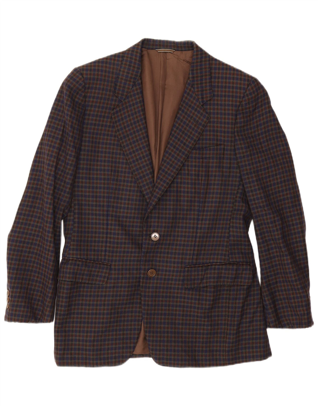 Aquascutum Jaqueta Blazer Masculina com 2 Botões Reino Unido 38 Médio Multicolorido Gingham