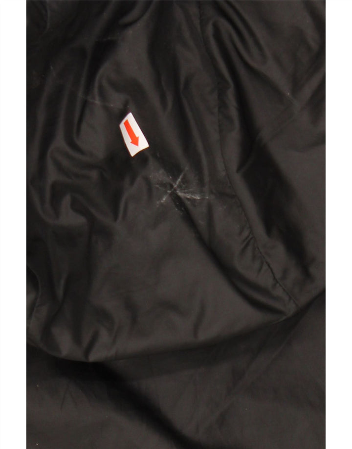 Jaqueta corta-vento masculina Adidas com capuz UK 44 2XL poliéster preto