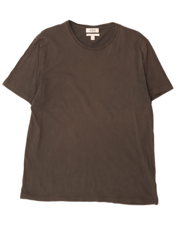 Cos Mens Camiseta Regular Top XL Algodão Cinza