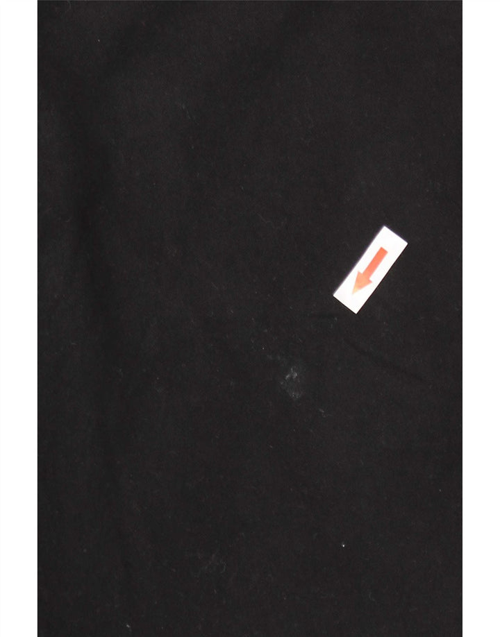 French Connection Mens Chino Shorts W38 XL Algodão Preto