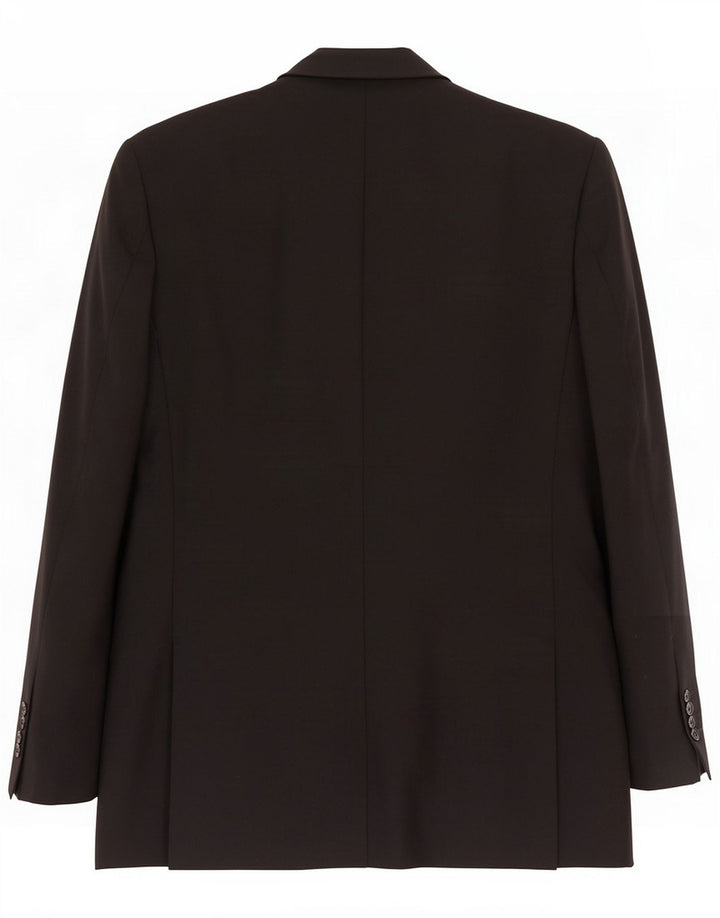 C&A Jaqueta blazer masculina de 3 botões IT 52 XL lã virgem preta