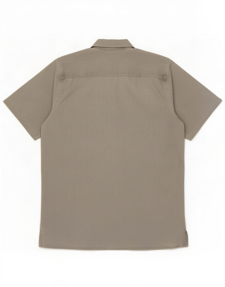 Camisa masculina de manga curta Levi's cinza médio algodão
