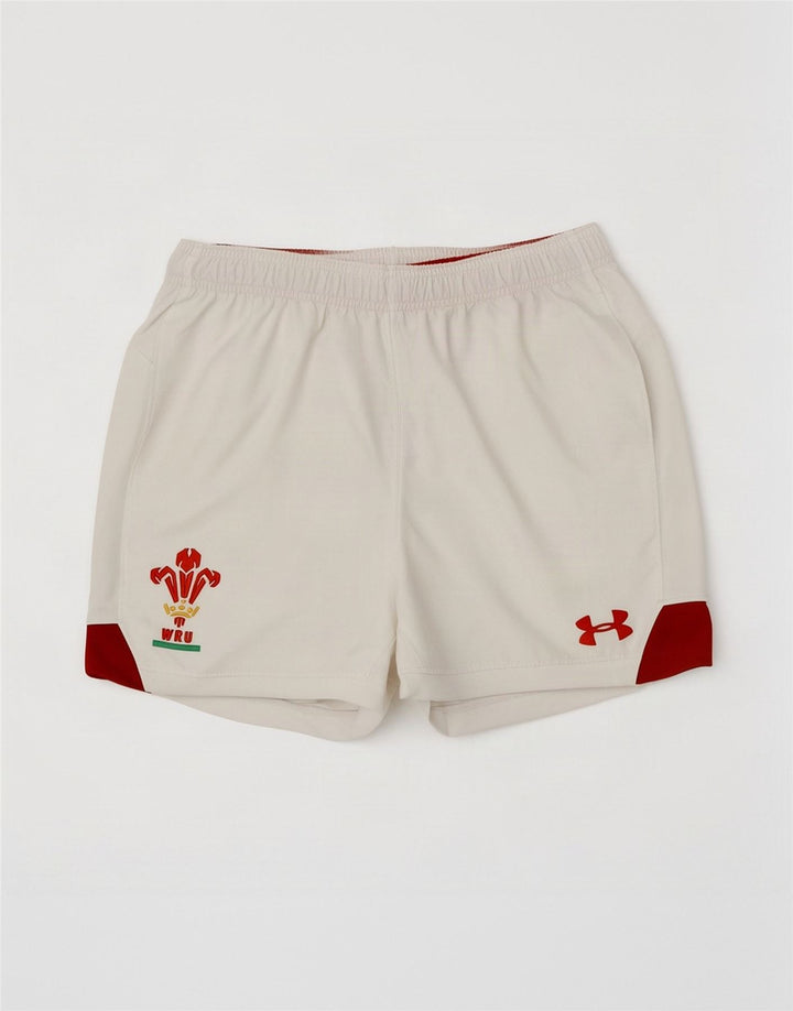 Under Armour Mens Heat Gear Sport Shorts poliéster branco médio Colourblock