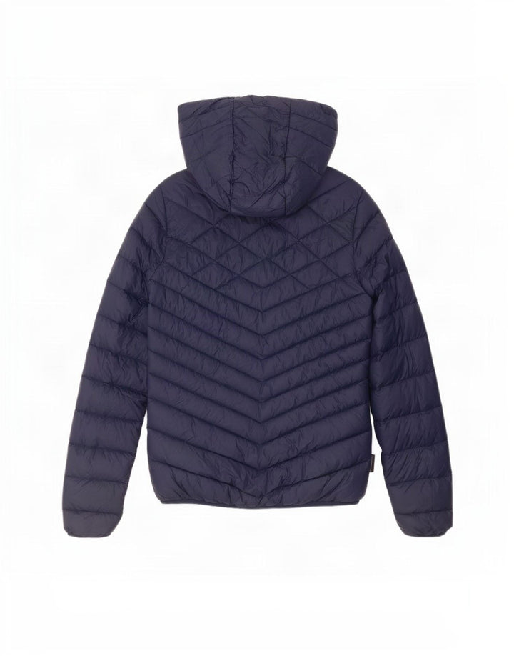 Jaqueta acolchoada feminina Jack Wolfskin Reino Unido 8/10 pequena azul marinho nylon