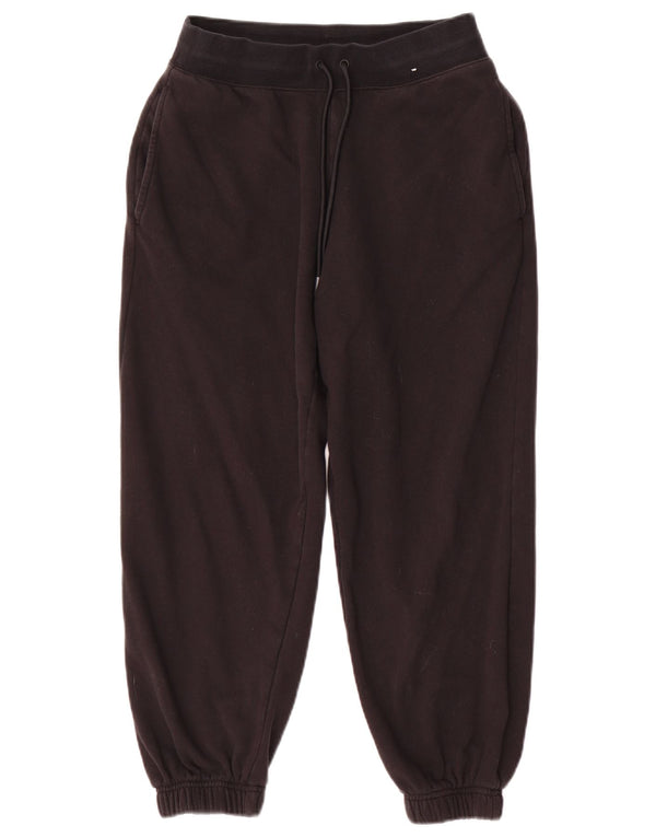 Calça de treino feminina Marks & Spencer Joggers Reino Unido 10 pequeno algodão preto