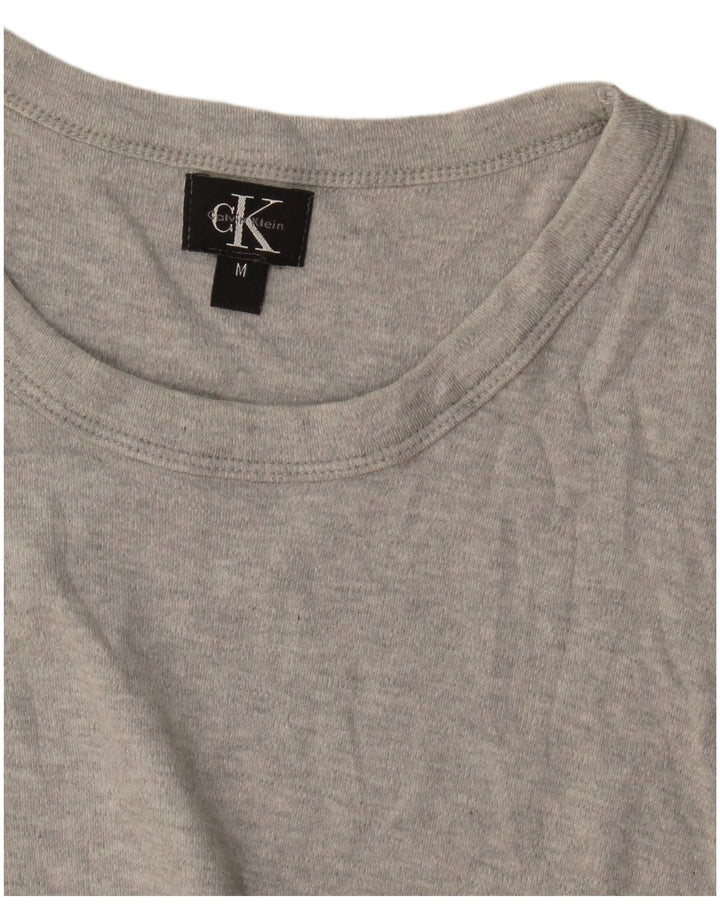 Calvin Klein Colete Feminino Top UK 12 Médio Cinza